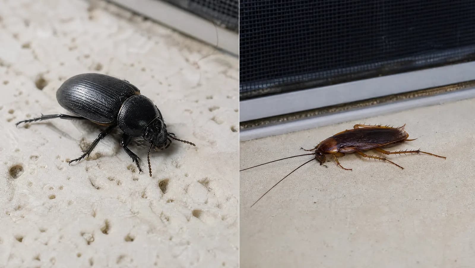 6 Bugs That Look Like Cockroaches (But Aren’t) editorial photograph in a South Florida home or yard