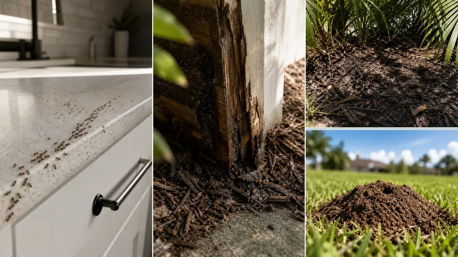 8 Types of Ants in Florida Homes (and How to Tell Them Apart) editorial photograph in a South Florida home or yard